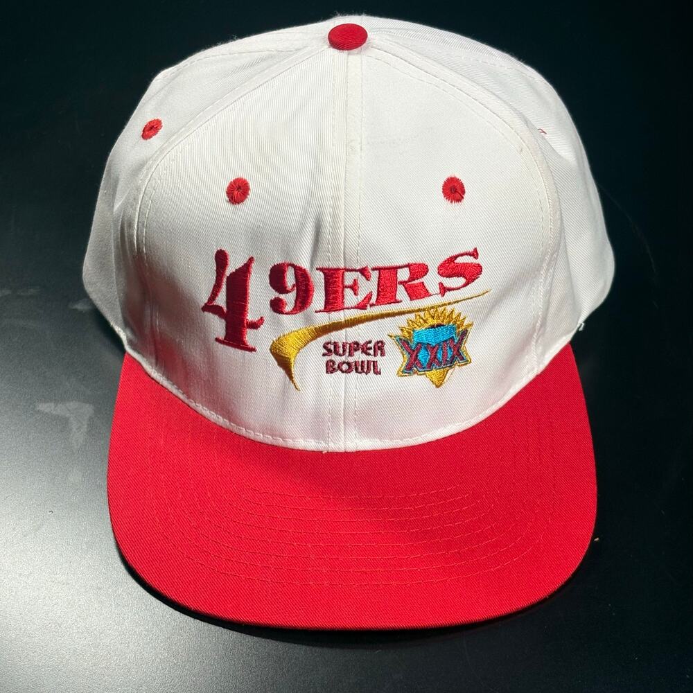Vintage 90s KC San Francisco NFL 49ers‎ Super Bowl XXIX Snap Back Hat Preowned